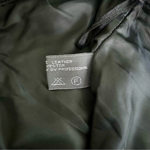 REM Garson Black Leather Biker Pants Bootcut Low Rise Size 8 Moto - Picture 12 of 16